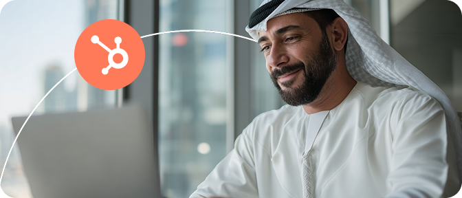 A Middle East Person Using HubSpot